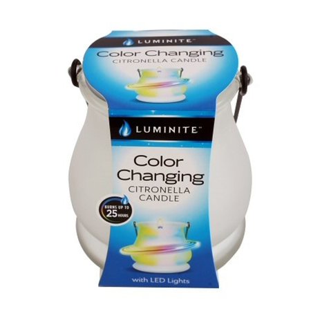 LUMINITE Citronella Candle with LED Light 7.1 oz 22248-LED